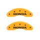 Picture of MGP 2 Caliper Covers Engraved Front Honda Yellow Finish Black Characters 2007 Honda Civic