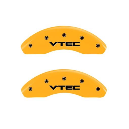 Picture of MGP 2 Caliper Covers Engraved Front Vtech Yellow Finish Black Characters 1999 Honda Accord