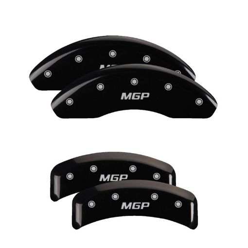 Picture of MGP 4 Caliper Covers Engraved Front Rear MGP Black Finish Silver Characters 1992 BMW 318is