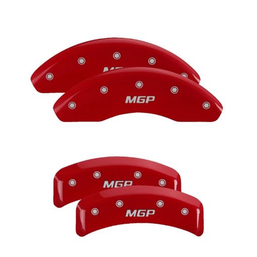Picture of MGP 4 Caliper Covers Engraved Front Rear MGP Red Finish Silver Characters 1987 BMW 325