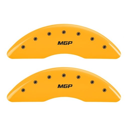 Picture of MGP 2 Caliper Covers Engraved Front MGP Yellow Finish Black Characters 2004 GMC Canyon