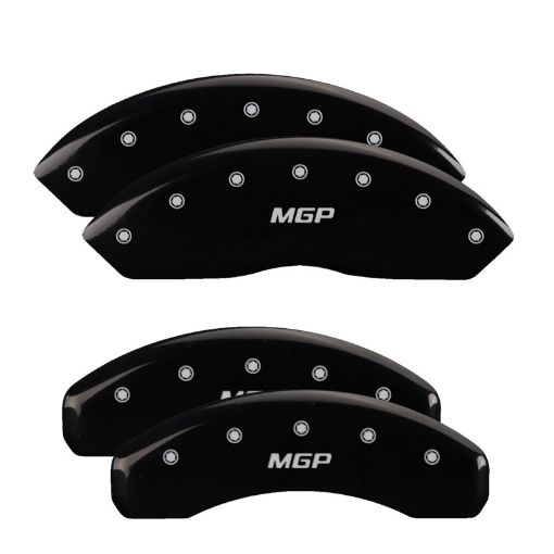 Picture of MGP 4 Caliper Covers Engraved Front Rear MGP Black Finish Silver Char 2006 Lincoln Mark Lt