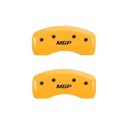 Picture of MGP 2 Caliper Covers Engraved Rear MGP Yellow Finish Black Characters 2007 Acura RL
