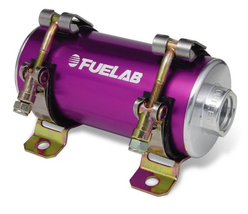 Picture of Fuelab Prodigy High Pressure EFI In - Line Fuel Pump - 1000 HP - Purple