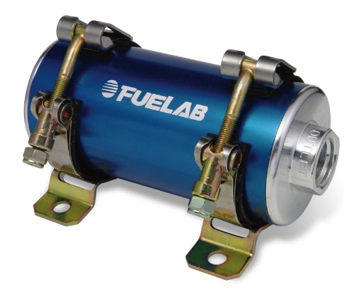 Picture of Fuelab Prodigy High Pressure EFI In - Line Fuel Pump - 1500 HP - Blue