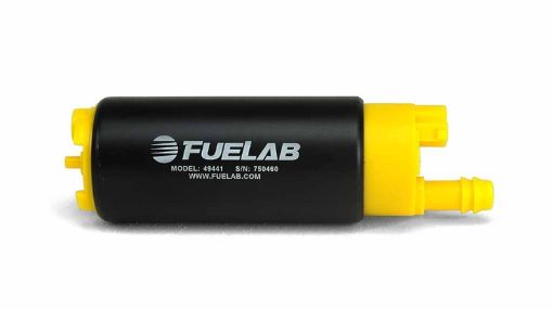 Picture of Fuelab 494 High Output In - Tank Electric Fuel Pump - 340 LPH In Offset From Out