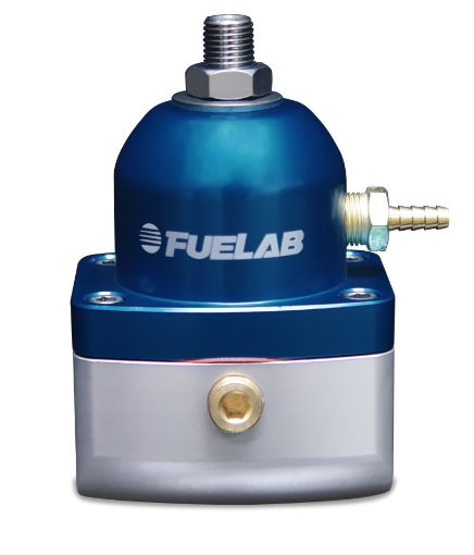 Picture of Fuelab 515 TBI Adjustable FPR 10 - 25 PSI (2) - 10AN In (1) - 6AN Return - Blue