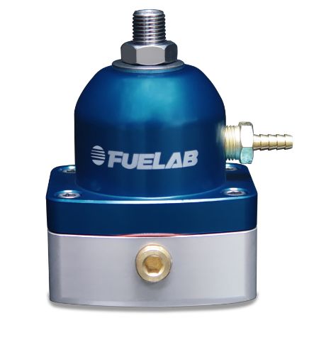 Picture of Fuelab 515 TBI Adjustable FPR 10 - 25 PSI (2) - 6AN In (1) - 6AN Return - Blue