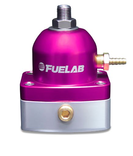 Picture of Fuelab 515 TBI Adjustable FPR Large Seat 10 - 25 PSI (2) - 6AN In (1) - 6AN Return - Purple