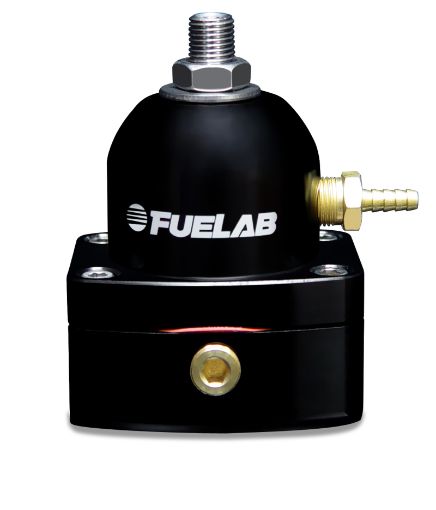 Picture of Fuelab 535 EFI Adjustable Mini FPR 25 - 90 PSI (2) - 6AN In (1) - 6AN Return - Black
