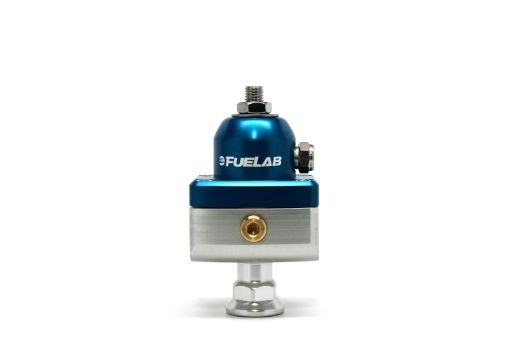 Picture of Fuelab 575 Carb Adjustable Mini FPR Blocking 4 - 12 PSI (1) - 6AN In (2) - 6AN Out - Blue