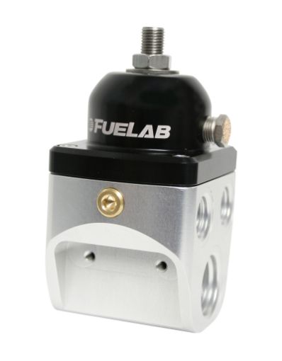 Picture of Fuelab 585 Carb Adjustable 4 Port FPR Blocking 4 - 12 PSI (2) - 10AN In (4) - 6AN Out