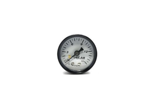Picture of Fuelab 1.5in Carb Fuel Pressure Gauge - Range 0 - 15 PSI