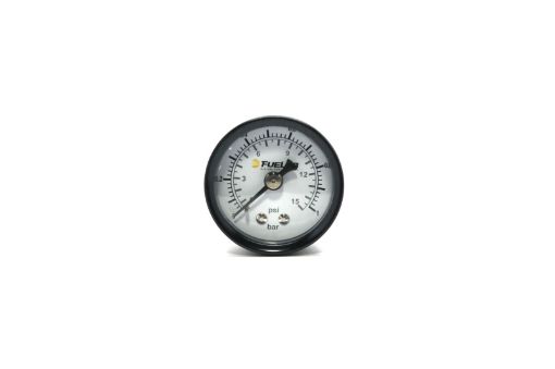 Picture of Fuelab 1.5in Carb Fuel Pressure Gauge - Range 0 - 15 PSI (Dual BarPSI Scale)