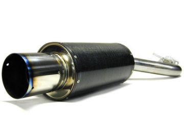 Picture of HKS 95 - 98 Eagle Talon TSE 2.0 Turbo FWD 95 - 99 Mitsubishi Eclipse Carbon Ti Hi - Power Exhaust