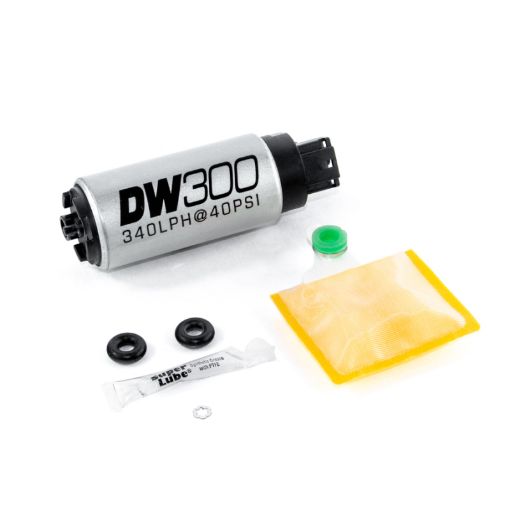 Picture of DeatschWerks 340 LPH In - Tank Fuel Pump w 03 - 06 Evo 89 95 - 98 Eclipse Turbo AWD Set Up Kit