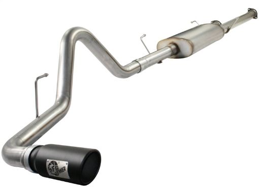 Picture of aFe MACHForce XP Exhausts Cat - Back SS - 409 EXH CB Toyota Tundra 10 - 11 V8 - 5.7L 145.7 WB (blk tip)