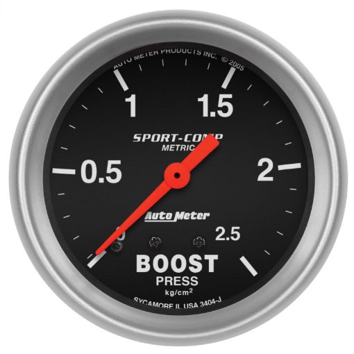 Picture of Autometer Sport - Comp 66.7mm METRIC 0 - 4kgCm2 Mechanical Boost Gauge