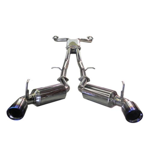 Picture of Injen 03 - 08 350Z Dual 60mm SS Cat - Back Exhaust w Built In Resonated X - Pipe