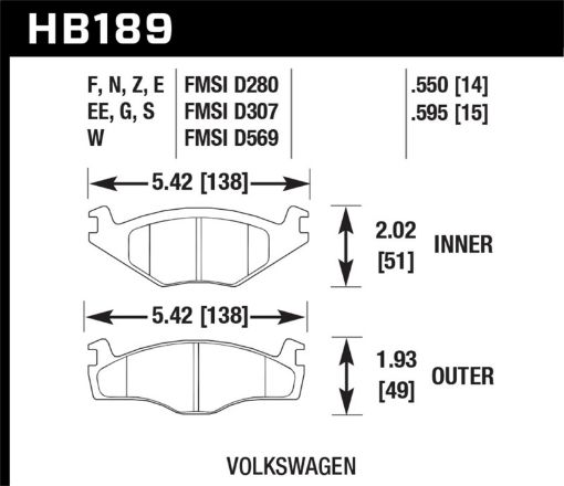 Picture of Hawk HP Street Brake Pads