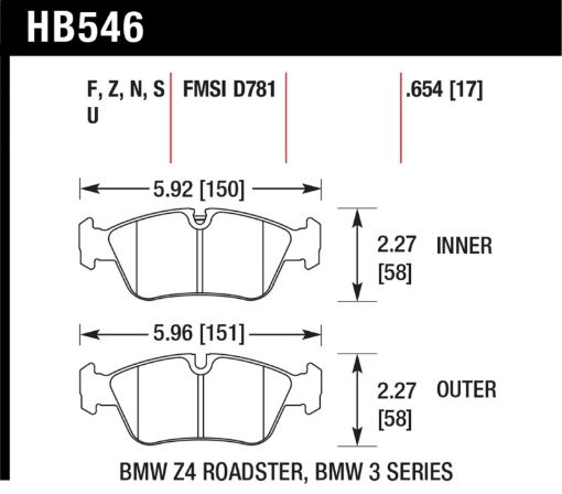 Picture of Hawk HP Street Brake Pads