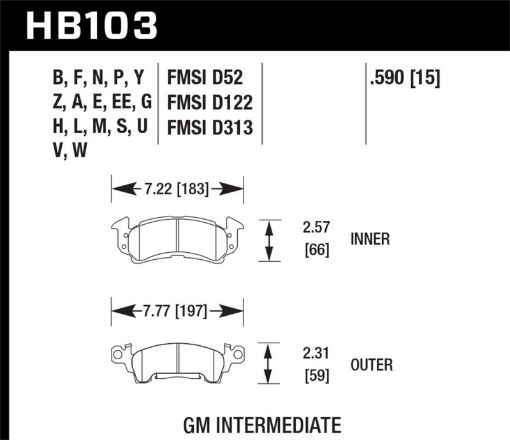 Picture of Hawk HP Street Brake Pads