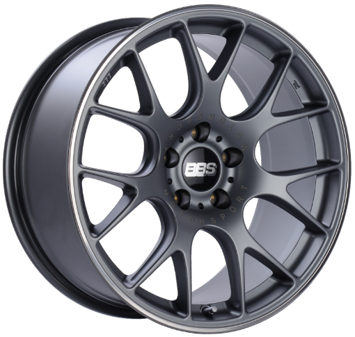 Picture of BBS CH - R 19x9.5 5x120 ET35 Satin Titanium Polished Rim Protector Wheel - 82mm PFSClip Required