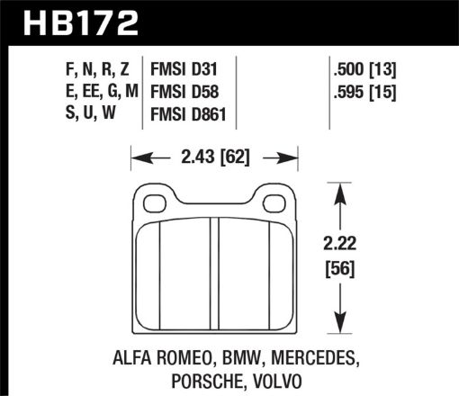 Picture of Hawk HP Street Brake Pads