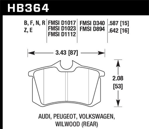 Picture of Hawk HP Street Brake Pads