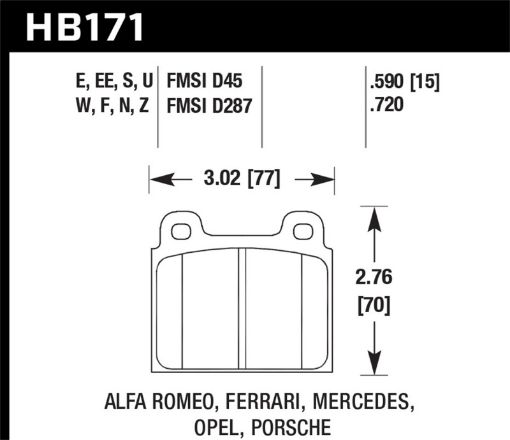 Picture of Hawk HP Street Brake Pads