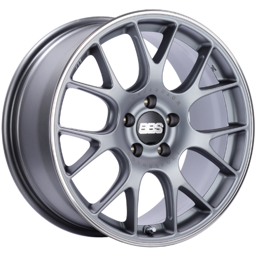 Picture of BBS CH - R 18x8.5 5x112 ET38 Satin Titanium Polished Rim Protector Wheel - 82mm PFSClip Required