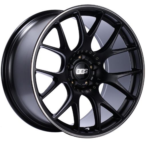 Picture of BBS CH - R 20x10.5 5x120 ET35 Satin Black Polished Rim Protector Wheel - 82mm PFSClip Required