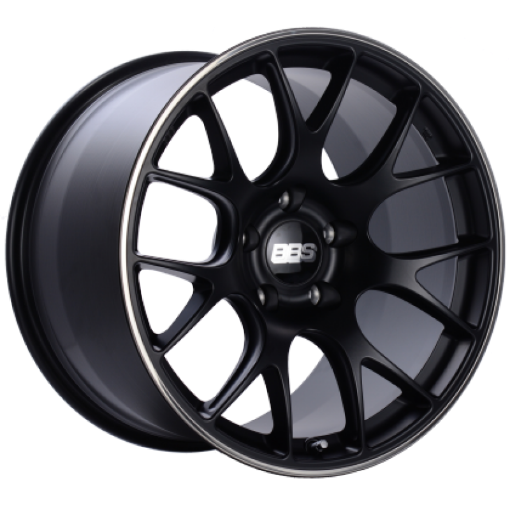 Picture of BBS CH - R 20x8.5 5x112 ET40 Satin Black Polished Rim Protector Wheel - 82mm PFSClip Required