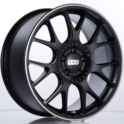 Picture of BBS CH - R 19x8.5 5x112 ET32 Satin Black Polished Rim Protector Wheel - 82mm PFSClip Required