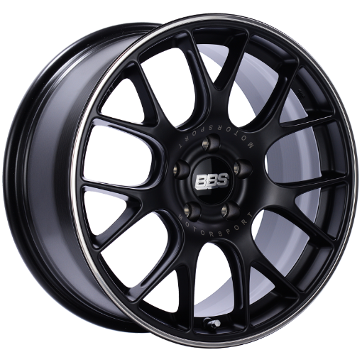 Picture of BBS CH - R 18x8.5 5x112 ET47 Satin Black Polished Rim Protector Wheel - 82mm PFSClip Required