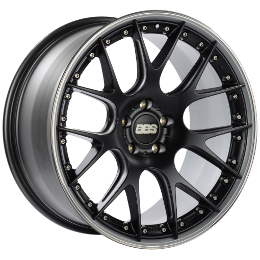 Picture of BBS CH - RII 21x10.5 5x120 ET35 Satin Black Center Platinum Lip SS Rim Prot Wheel - 82mm PFSClip Req