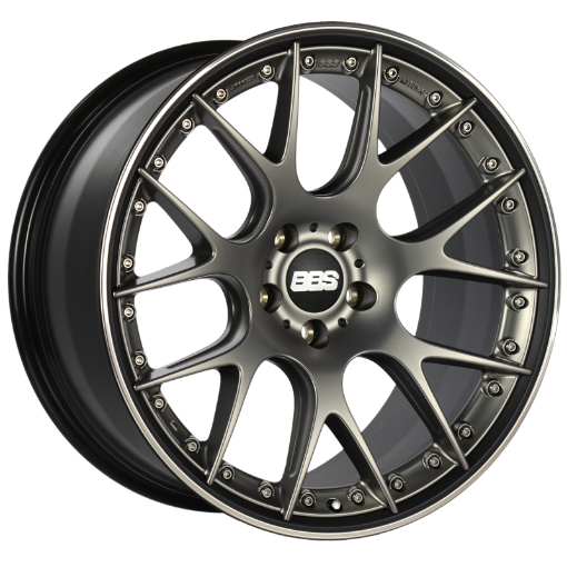 Picture of BBS CH - RII 21x10.5 5x120 ET35 Satin Platinum Center Black Lip SS Rim Prot Wheel - 82mm PFSClip Req