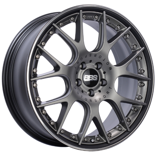 Picture of BBS CH - RII 20x8.5 5x120 ET32 Satin Platinum Center Black Lip SS Rim Prot Wheel - 82mm PFSClip Req