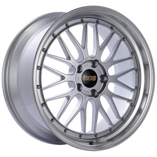 Picture of BBS LM 20x9.5 5x120 ET37 Diamond Silver Center Diamond Cut Lip Wheel - 82mm PFSClip Required