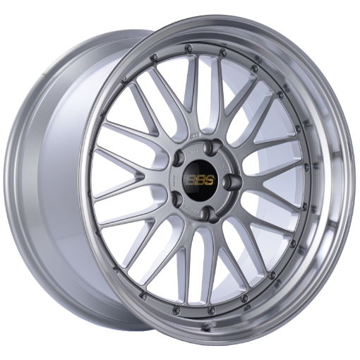 Picture of BBS LM 20x10 5x120 ET20 Diamond Silver Center Diamond Cut Lip Wheel - 82mm PFSClip Required