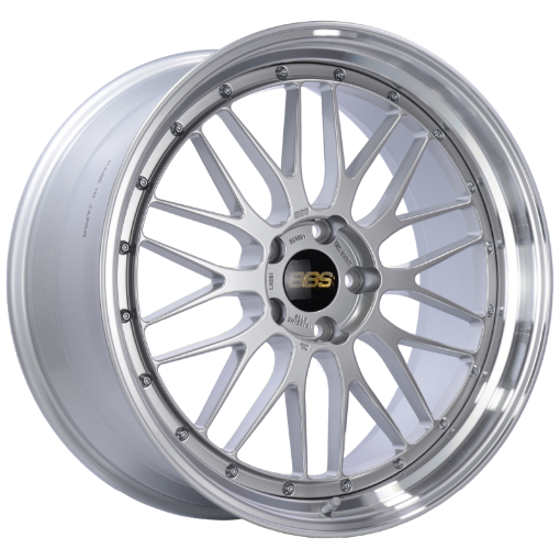 Picture of BBS LM 21x10 5x120 ET38 Diamond Silver Center Diamond Cut Lip Wheel - 82mm PFSClip Required