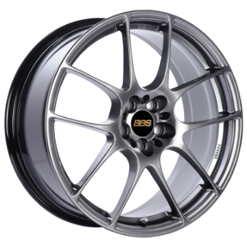 Picture of BBS RF 18x8 5x100 ET45 Diamond Black Wheel - 70mm PFSClip Required