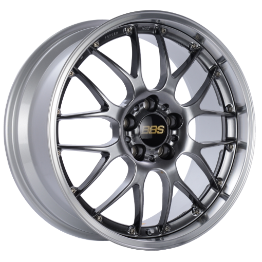 Picture of BBS RS - GT 19x9.5 5x112 ET38 Diamond Black Center Diamond Cut Lip Wheel - 82mm PFSClip Required