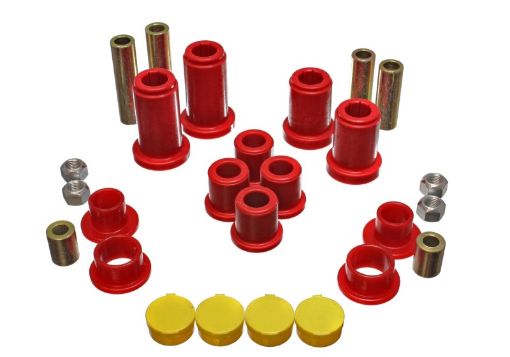 Picture of Energy Suspension 99 - 07 General Motors (Various) Red Front End Control Arm Bushing Set