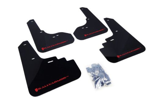 Picture of Rally Armor 05 - 09 Subaru Legacy Outback Black UR Mud Flap wRed Logo