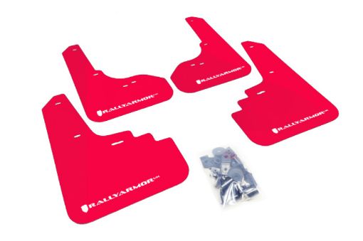 Picture of Rally Armor 05 - 09 Subaru Legacy Outback Red UR Mud Flap wWhite Logo