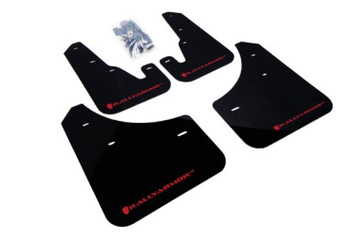 Picture of Rally Armor 04 - 09 Mazda3Speed3 Black UR Mud Flap w Red Logo