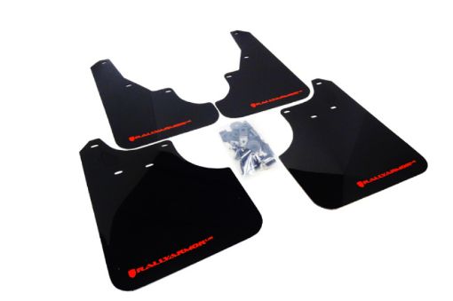 Picture of Rally Armor 09 - 13 Subaru Forester Black UR Mud Flap w Red Logo