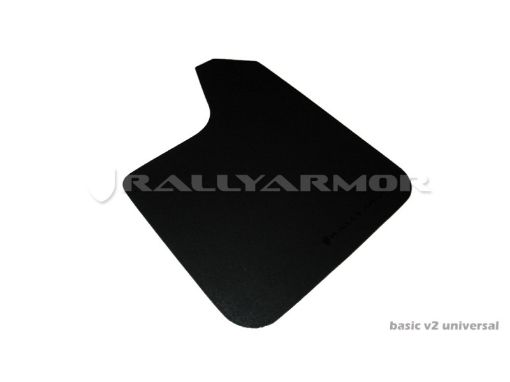 Picture of Rally Armor Universal Fit (No Hardware) Basic Black Mud Flap w Black Logo