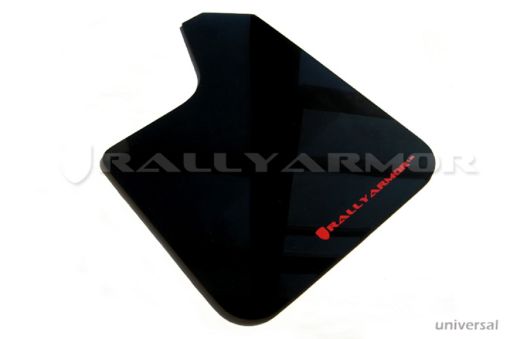 Picture of Rally Armor Universal Fit (No Hardware) Black UR Mud Flap w Red Logo